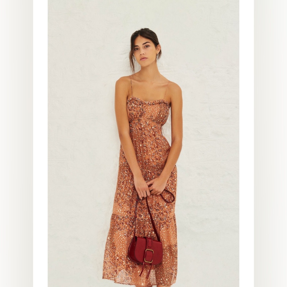 BA&SH Odette Dress Size Small / 4 Peach